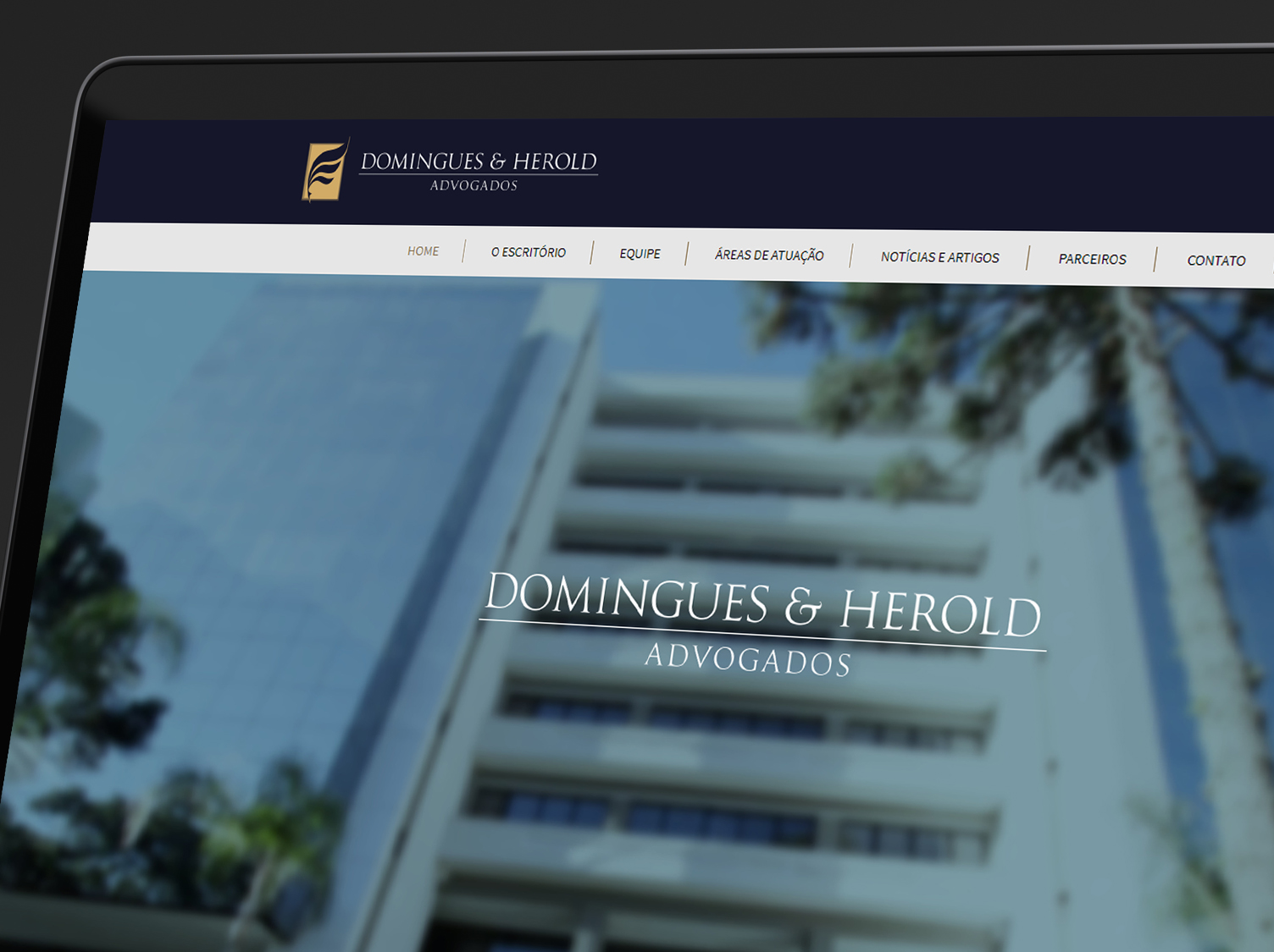 Site Domingues & Herold Advogados